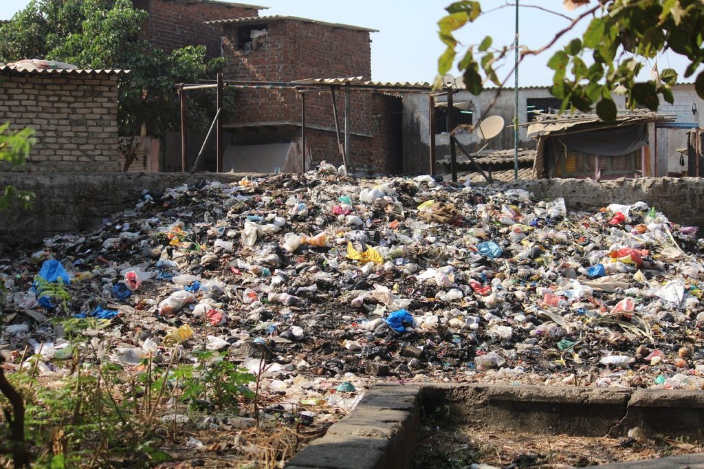 Pokhara garbage piles due to a dispute about disposal