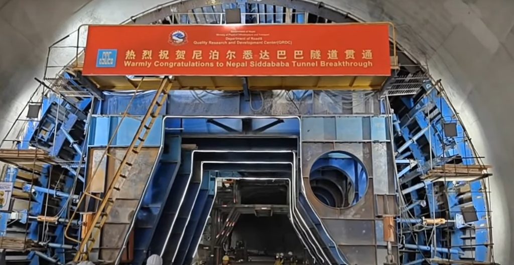 The Siddhababa Tunnel's construction is anticipated to improve traffic safety in Palpa